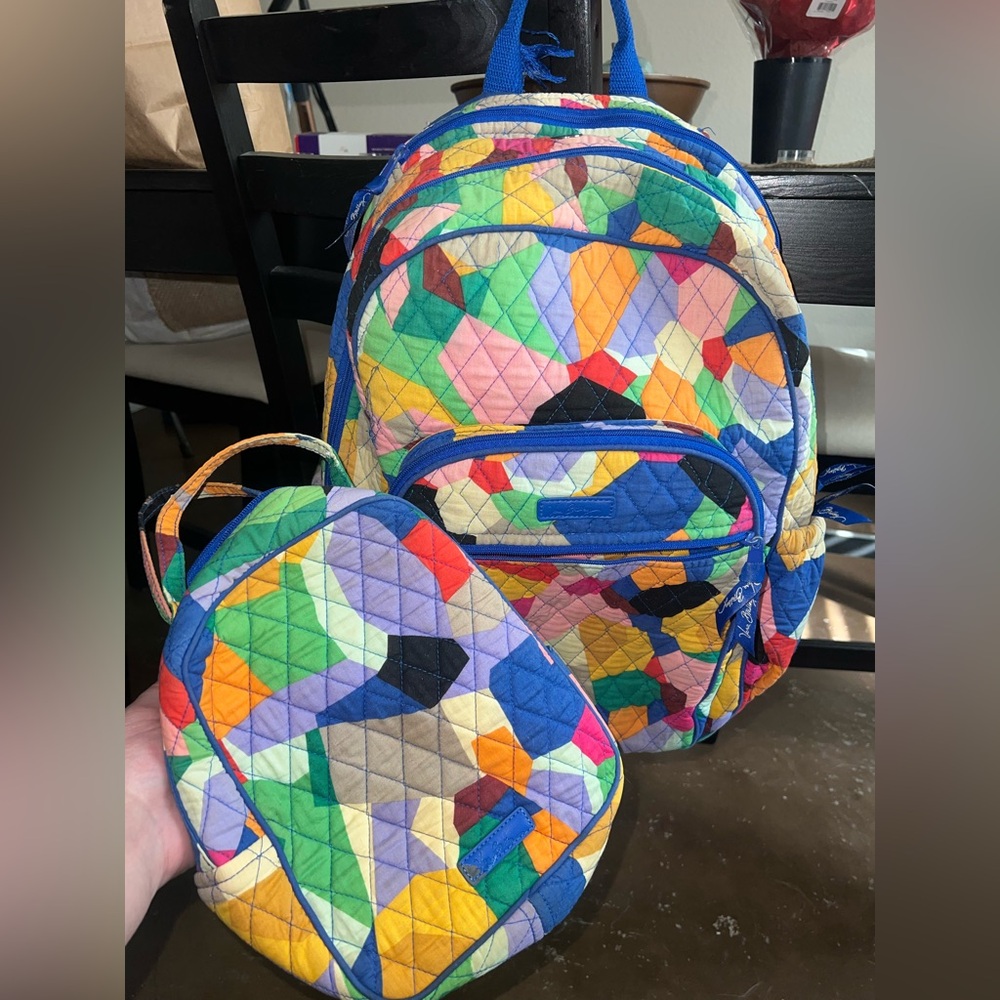 VERA BRADLEY BACKPACK & LUNCHBAG